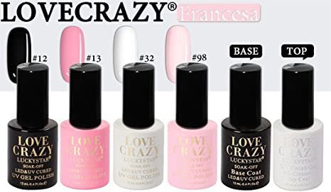 Productos LOVECRAZY® Series Esmaltes de Uñas en Gel Permanente/Semipermanente para Manicura y Pedicura,