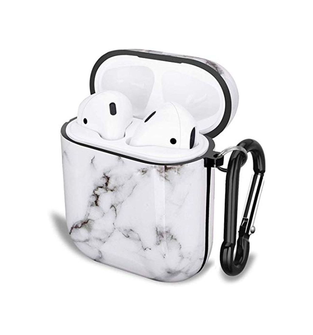 Fashion Uposao Compatible con: Marmo Bianco Apple AirPods 1