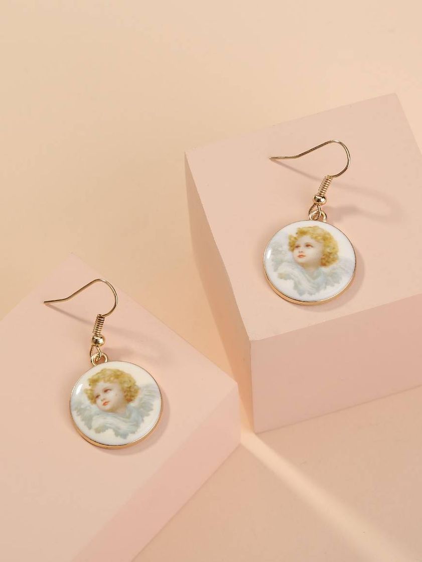 Moda aretes con diseño de Ángel