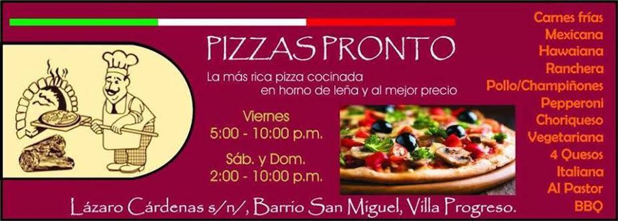 Restaurantes Pizzas Pronto