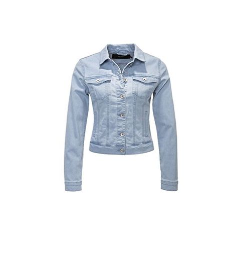 Vero Moda Vmhot SOYA LS Jacket Mix Noos Chaqueta, Azul