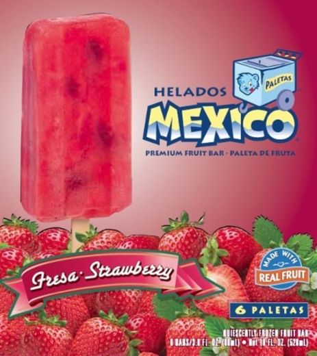 Helados Mexico Strawberry fruit flavor🍓