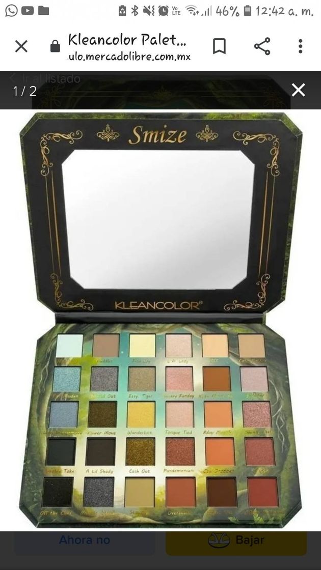 Moda Kleancolor Paleta De 30 Sombras Smize Es212 Cos19