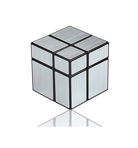 Shengshou Cubo 2x2x2 Mirror Cube 2x2 Plateado Regalo Original LEVEL25