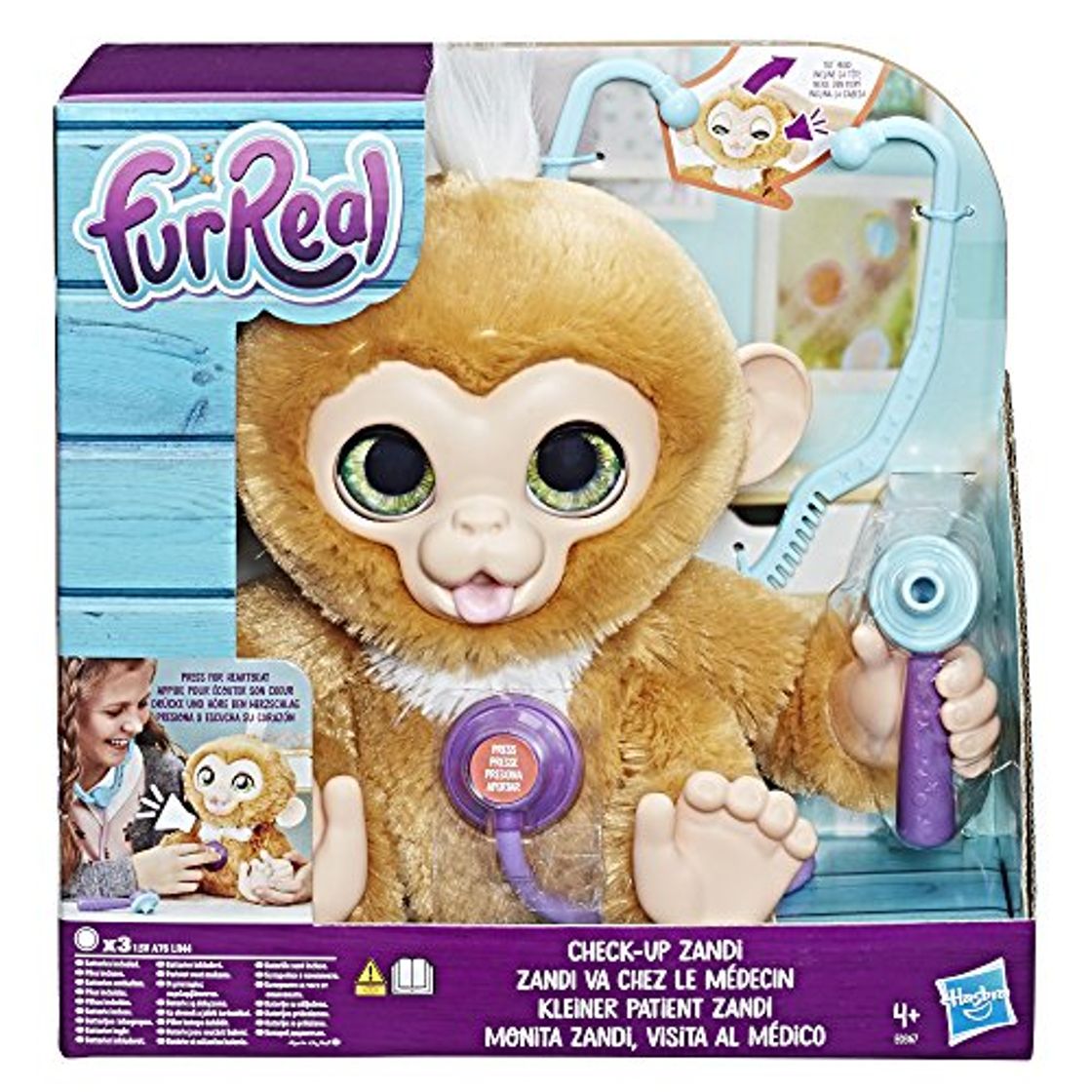 Producto Furreal Friends Hasbro E0367EU4 - Zandi Visita Al Médico , color