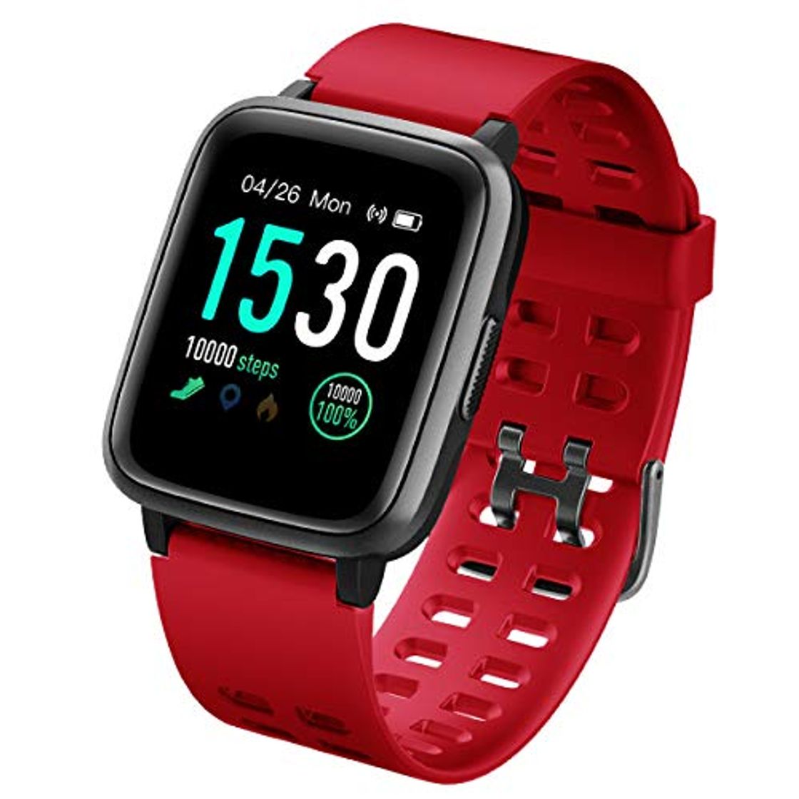 Producto LATEC Pulsera Actividad Reloj Inteligente Impermeable IP68 Smartwatch Pantalla Táctil Completa con Pulsómetro Cronómetro Pulsera Deporte para Hombres Mujeres Niños con iOS y Android