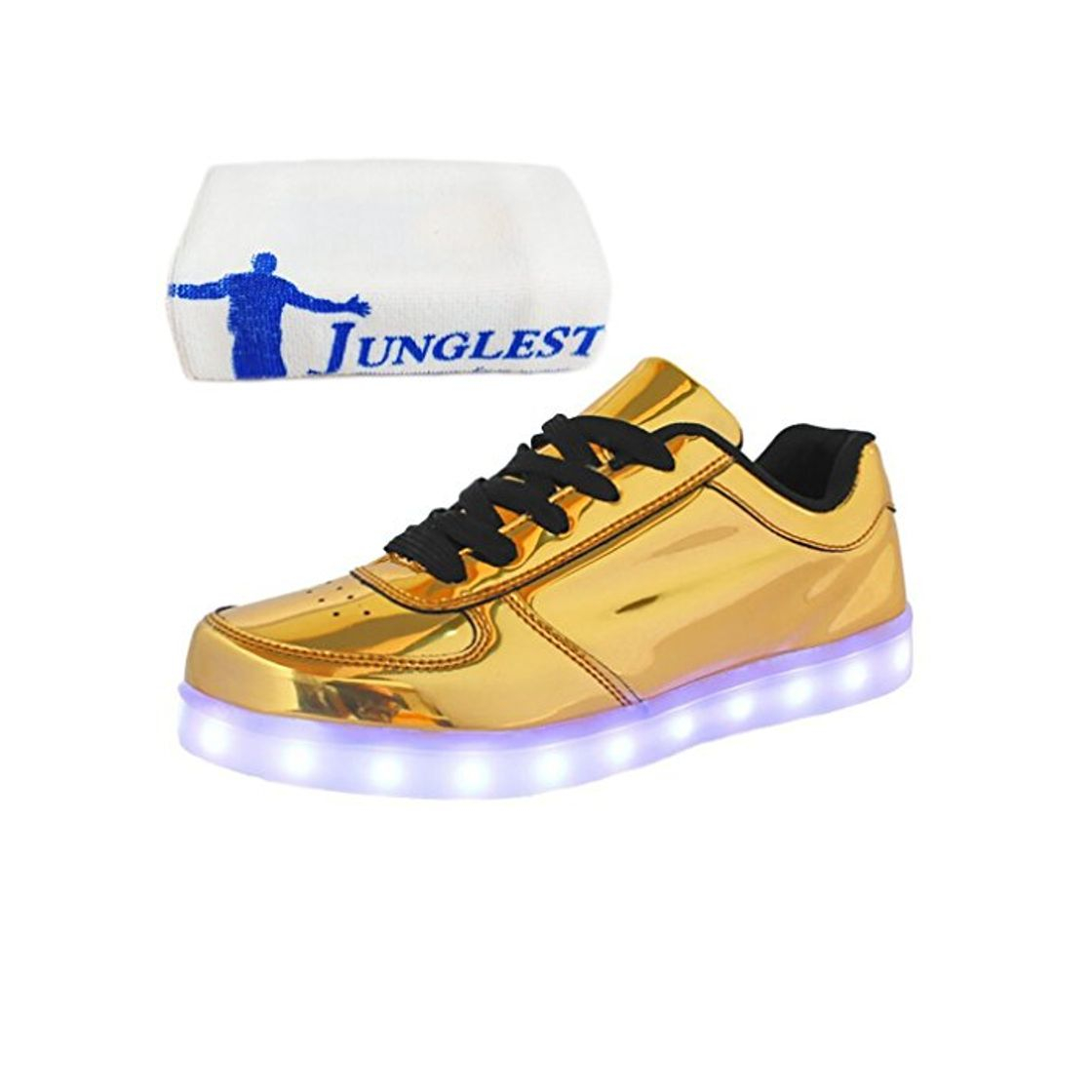 Fashion Presente:pequeña Toalla) Oro 41 Deportivos Zapatillas Sneakers con para Hombre Carga USB