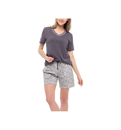 Merry Style Pijama Conjunto Camiseta y Pantalones Ropa de Cama Mujer MS10-231