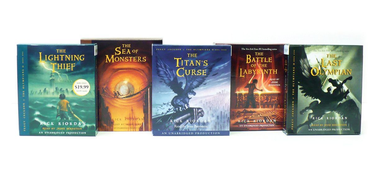 Libro Percy Jackson 5 Book Set Collection RRP Â£34.95