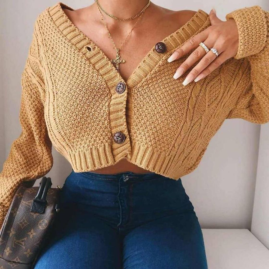 Fashion Hirigin Chic Women Cropped Cardigan Sweater Fall 2020 Knitwear ...