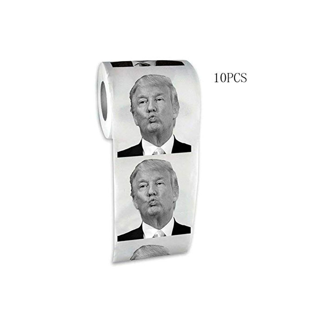 Presidente Divertido 10pcs Papel higiénico Donald Trump Broma Broma del Rollo de Papel higiénico Regalo hilarante de la Política