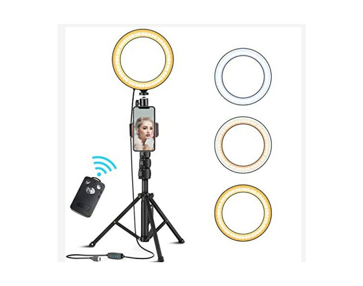Social Eocean 8" Selfie Aro de Luz Led con 51" Soporte para Trípode