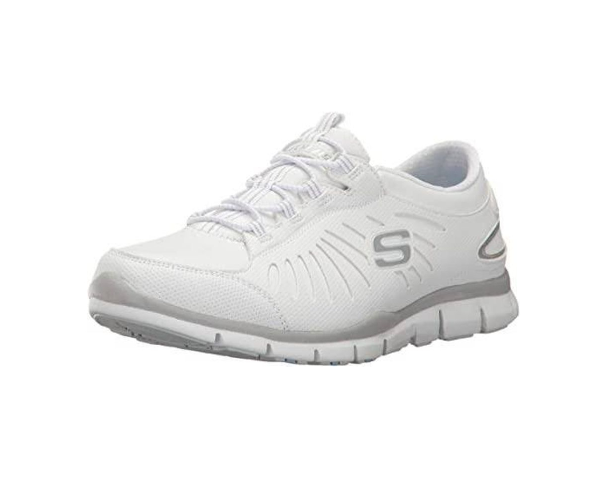 Fashion Skeajeu - Zapatillas deportivas para mujer Skechers Bobs Squad Blanco Size