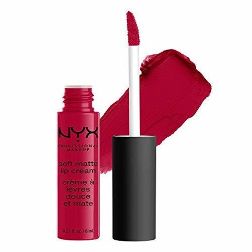 NYX Professional Makeup Pintalabios Soft Matte Lip Cream, Acabado cremoso mate, Color