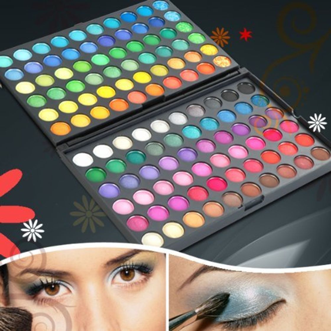 Social Itian 120 Color de la Gama de Colores del Maquillaje, Universal Kit