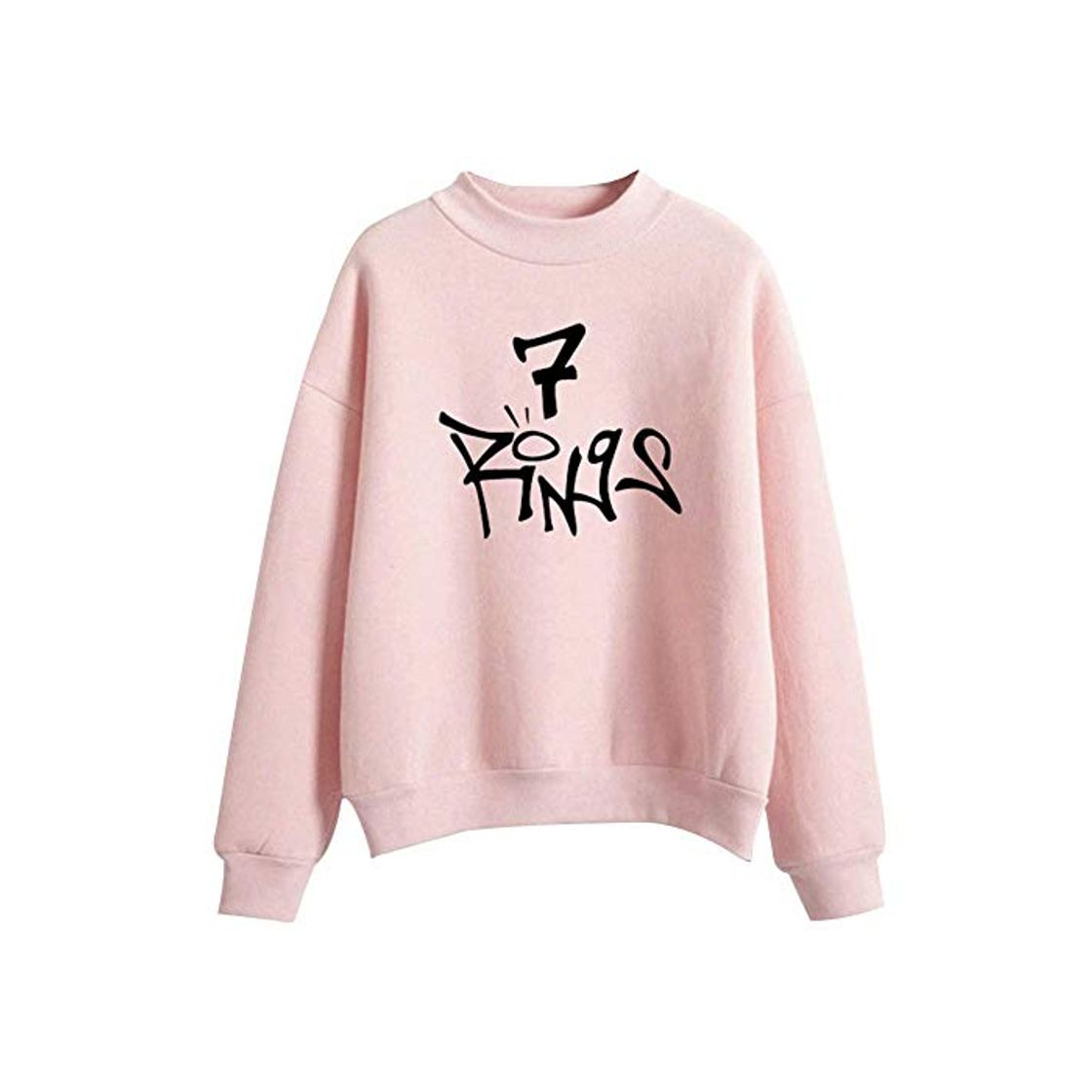 Social PZJ Sudadera Imprime 10 Rings de Ariana Grande Sweatshirt con Tinta ecológia