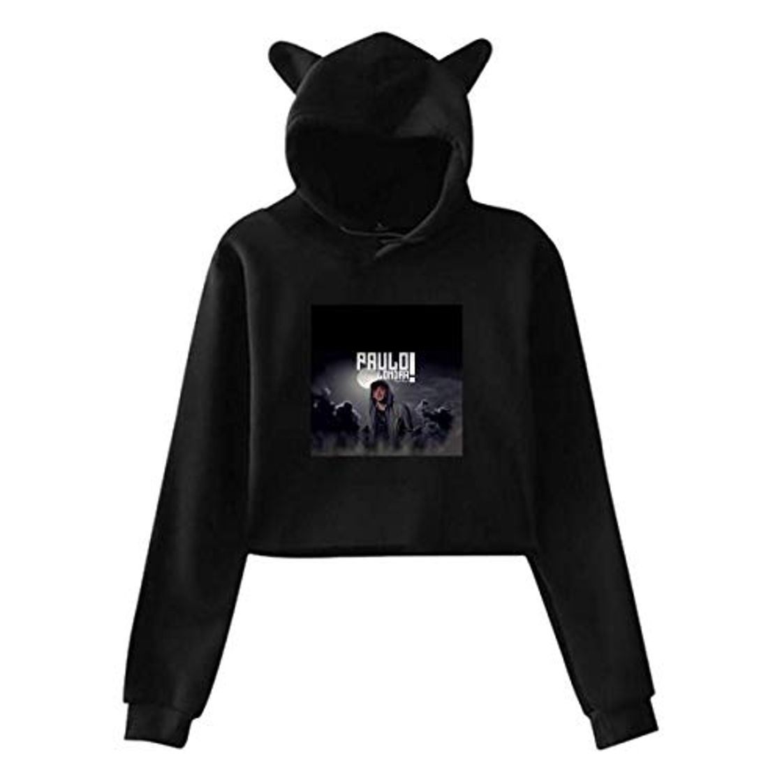 Social engzhoushi Sudadera con Capucha de Oreja de Gato para Mujer Sudadera Lumbar