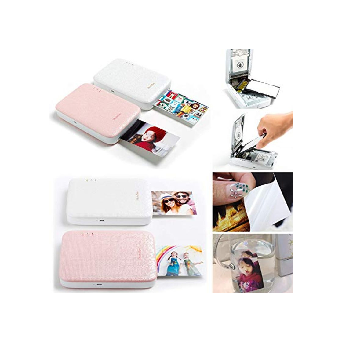 Social PhotoBee Impresora fotográfica portátil - Rosa