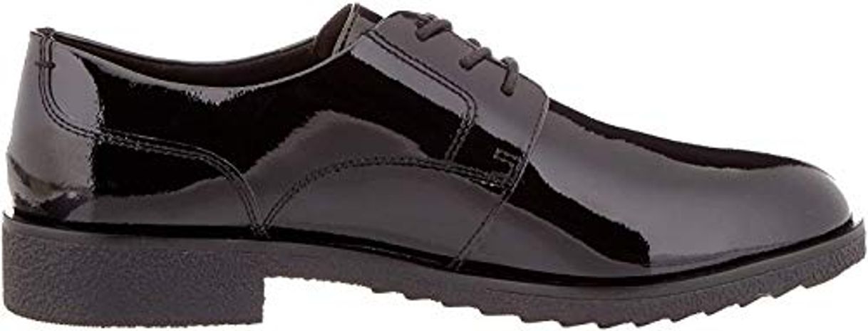 Social Clarks Griffin Lane, Zapatos de Cordones Derby para Mujer, Negro