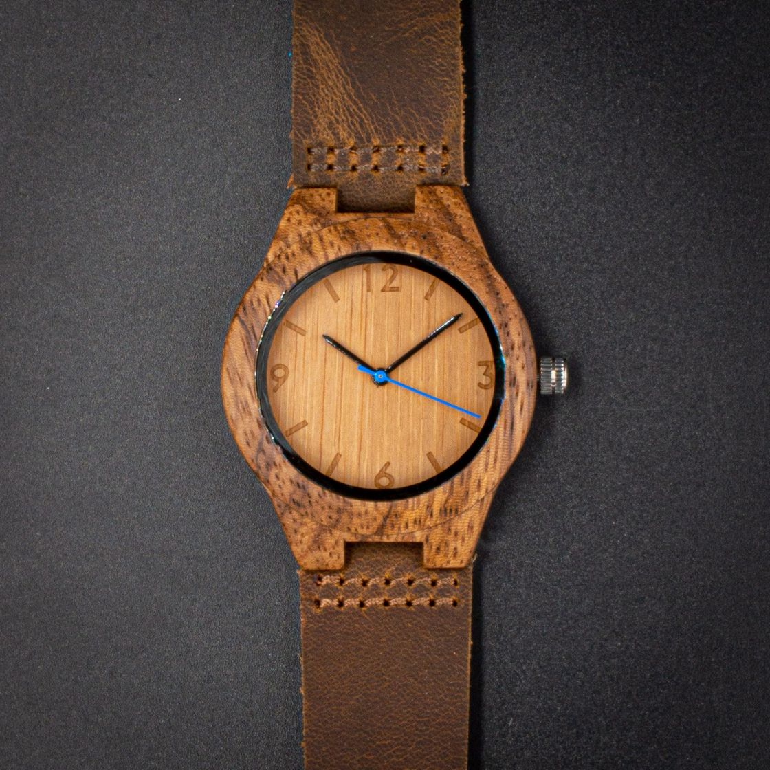 Fashion Reloj de madera de zebrano modelo Nara 39mm - Woodenson