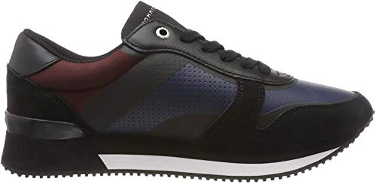 Moda Tommy Hilfiger Active City Sneaker, Zapatillas para Mujer, Negro