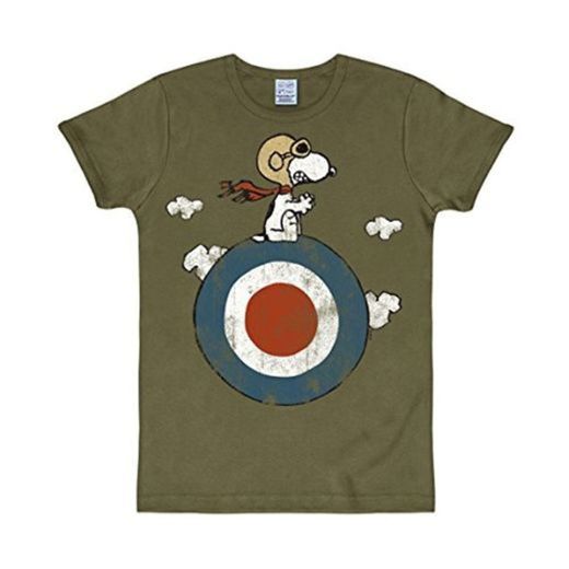 Logoshirt - Camiseta de Snoopy de Manga Corta Unisex, Talla X-Small, Color