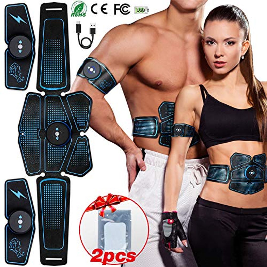 Product POPOLIC EMS Electroestimulador Muscular Abdominale Cinturón