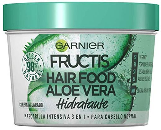 Garnier Fructis Hair Food Mascarilla Capilar 3 en 1 Aloe Vera Hidratante