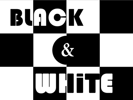 Lugar White and black escape room