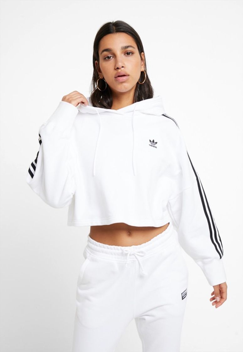 Moda adidas Originals ADICOLOR CROPPED HODDIE SWEAT - Felpa