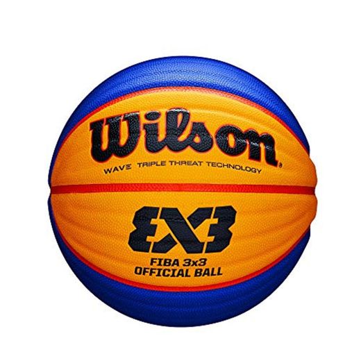 Wilson WTB0533XB Pelota de Baloncesto Fiba 3x3 Caucho Interior y Exterior, Adultos
