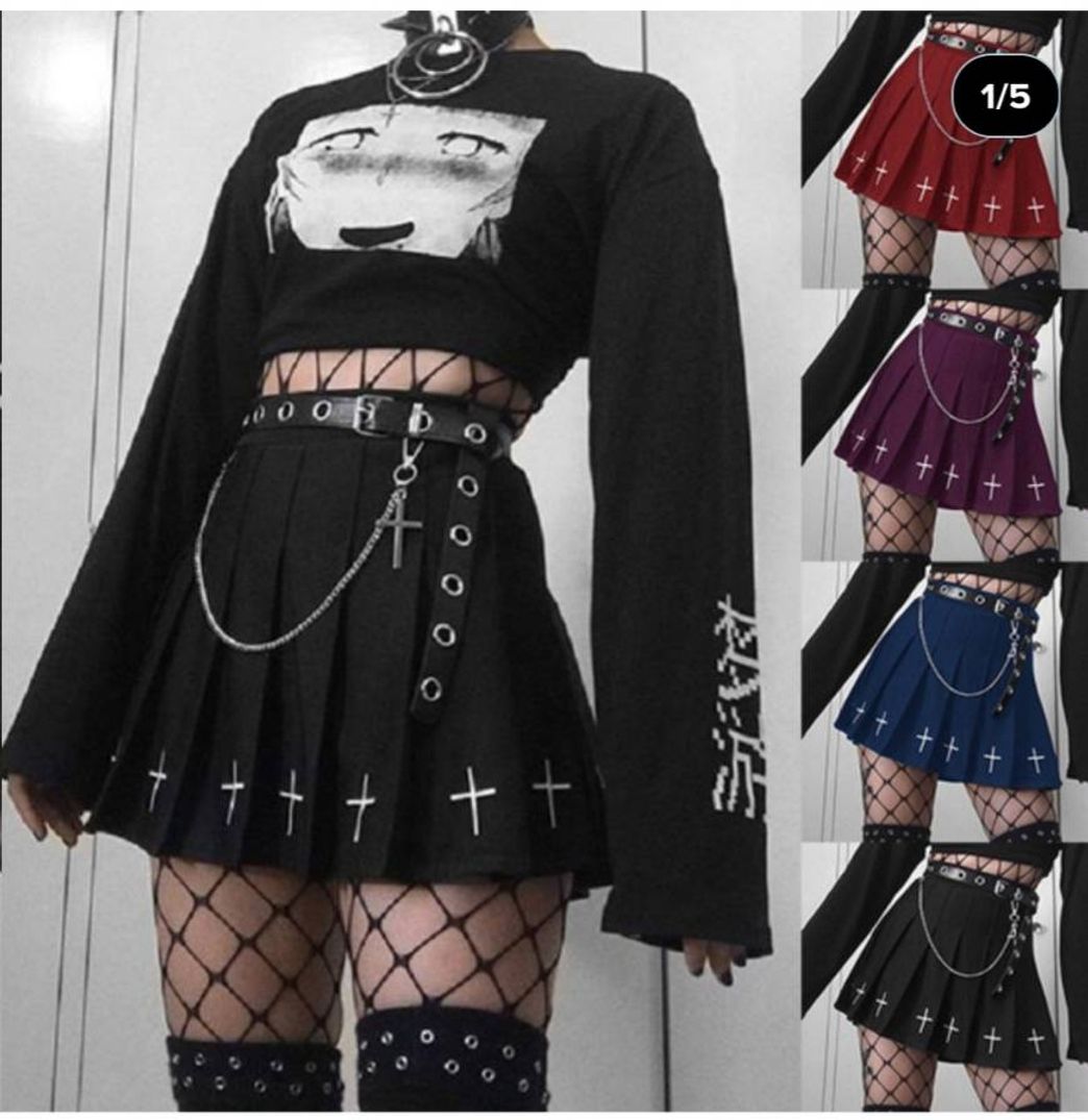 Social Mini saia cintura alta 