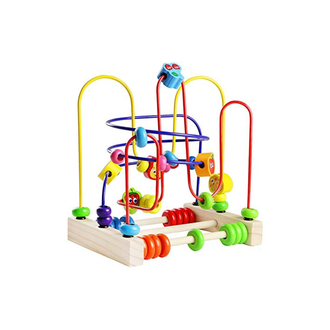 Product Juegos de Laberintos Motricidad Fina Ábaco Infantil Laberinto Cuentas Juguete Laberinto Madera Infantil Juguetes de Madera de Montessori para Niños Juguetes Niños 3 4 5 Años