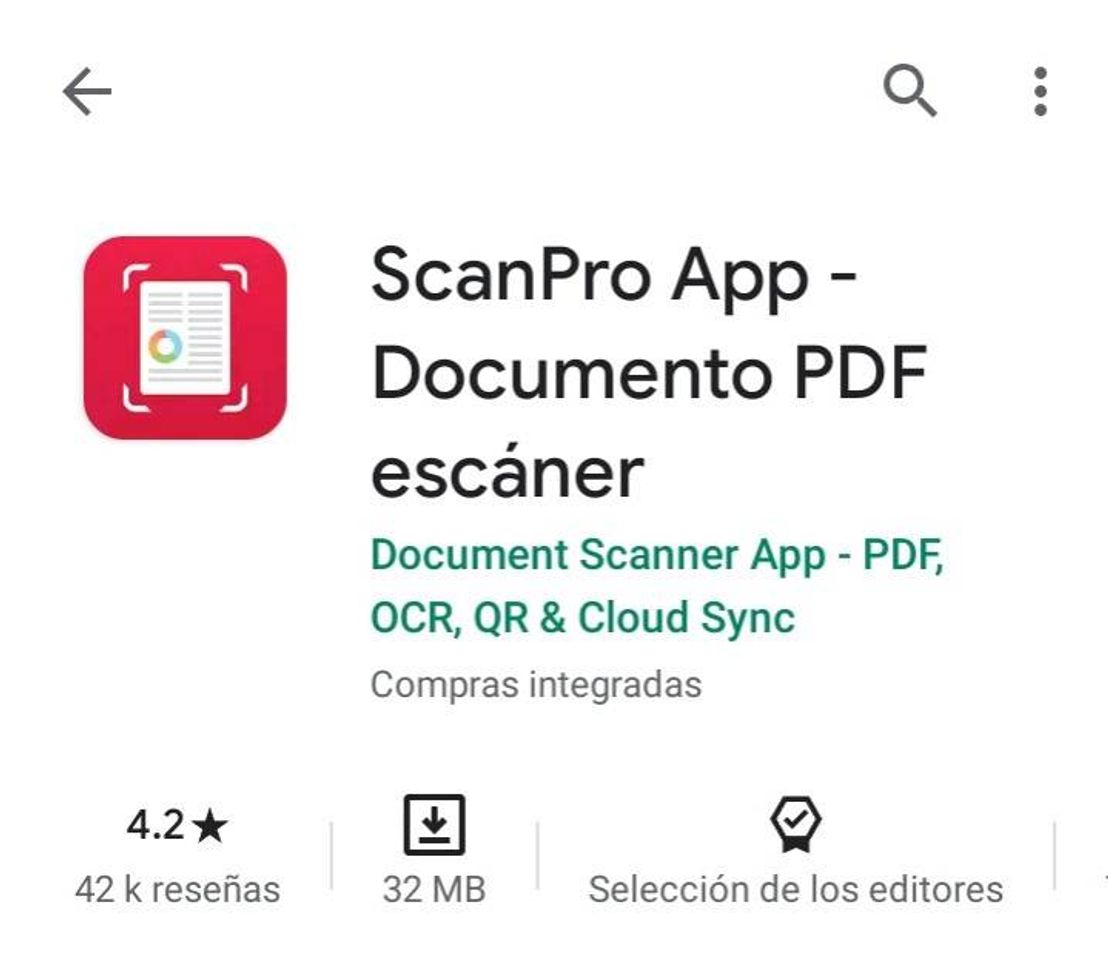 App ScanPro App- Documento PDF Escáner 