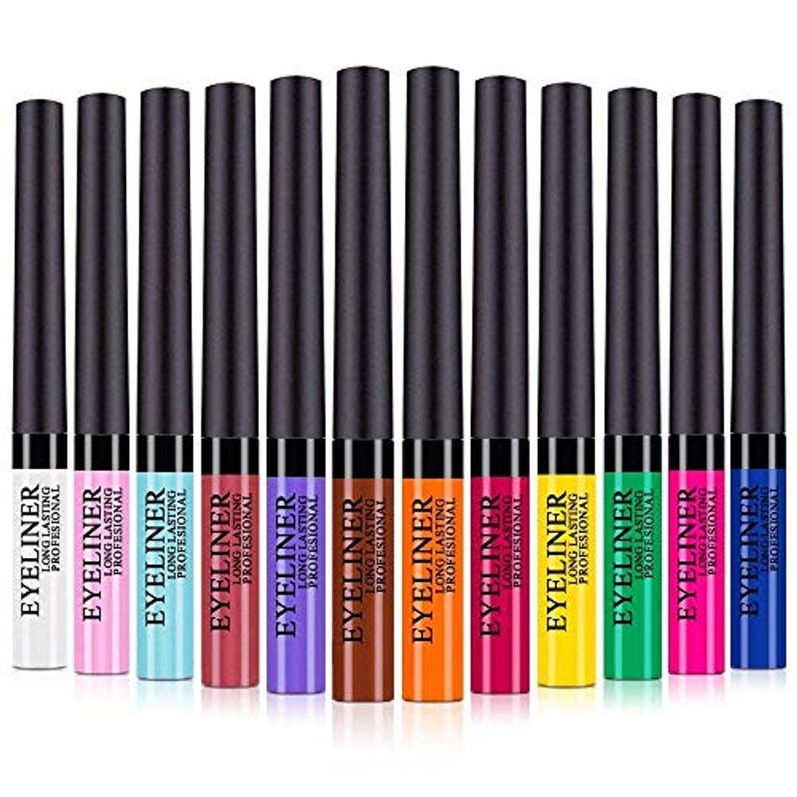 Producto 12 Colors Matte Liquid Eyeliner Waterproof High Pigmented Smudgeproof Long Lasting Colorful