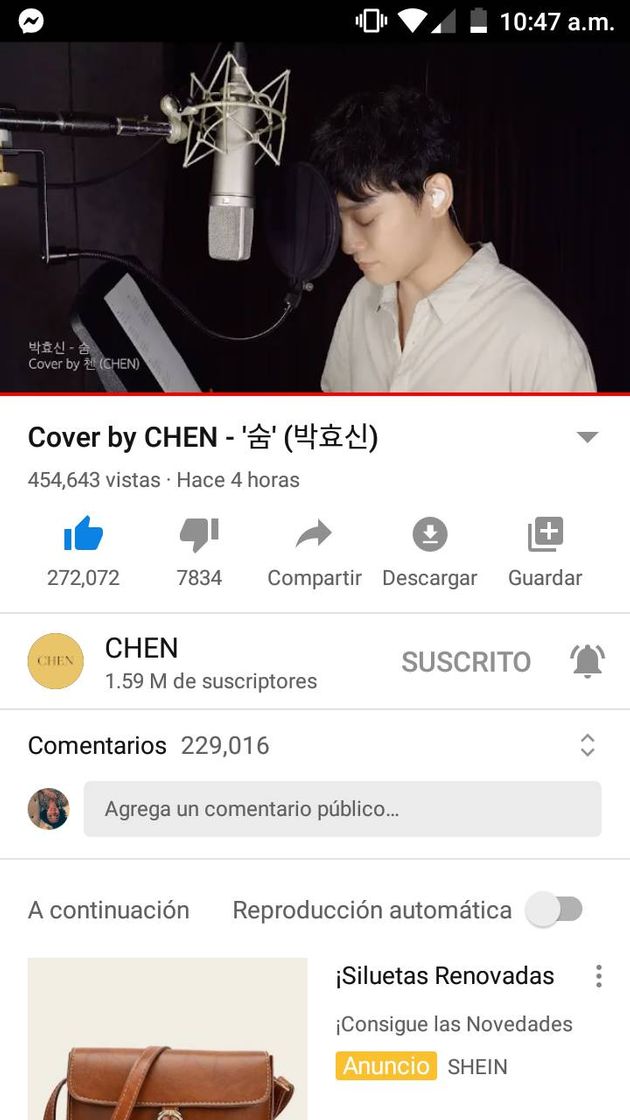 Music Chen es un vocalista surcoreano con una voz angelical