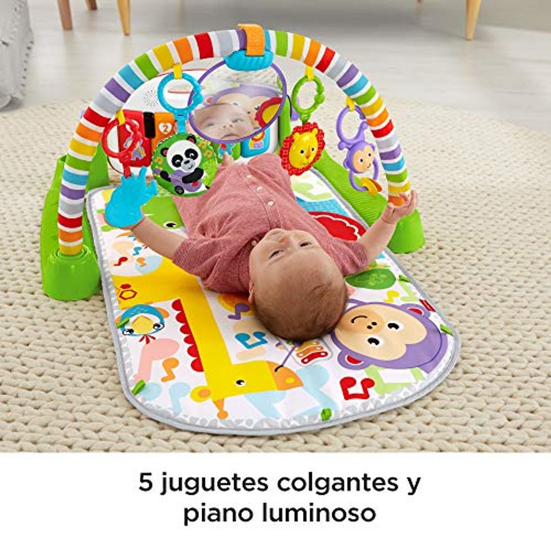 Product Fisher-Price Gimnasio Piano Pataditas superaprendizaje, manta de juego bebé