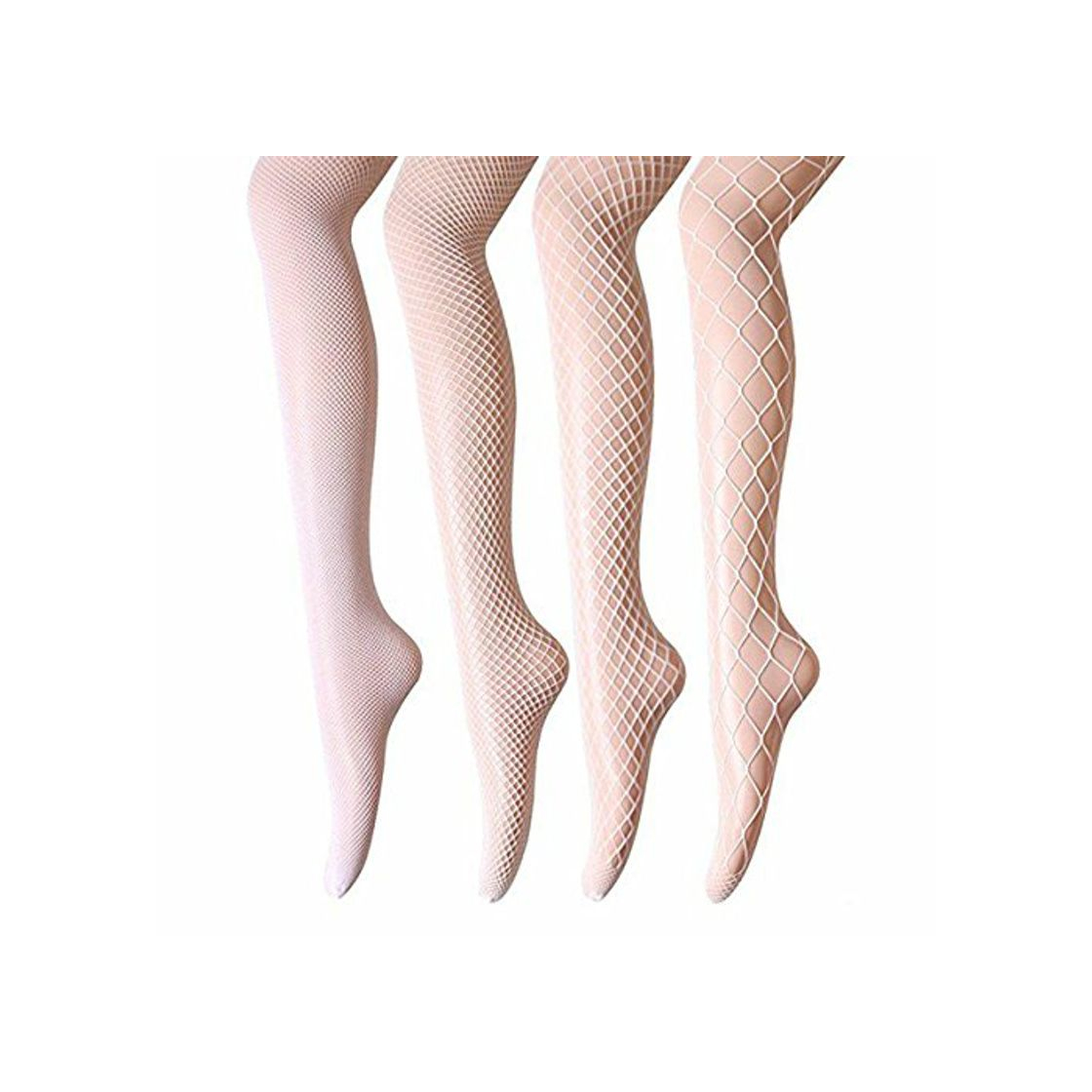 Product ANDIBEIQI 4 Pares Medias de Rejilla de Red Calcetines de Rejilla para Mujer Fishnet Tights Talla única