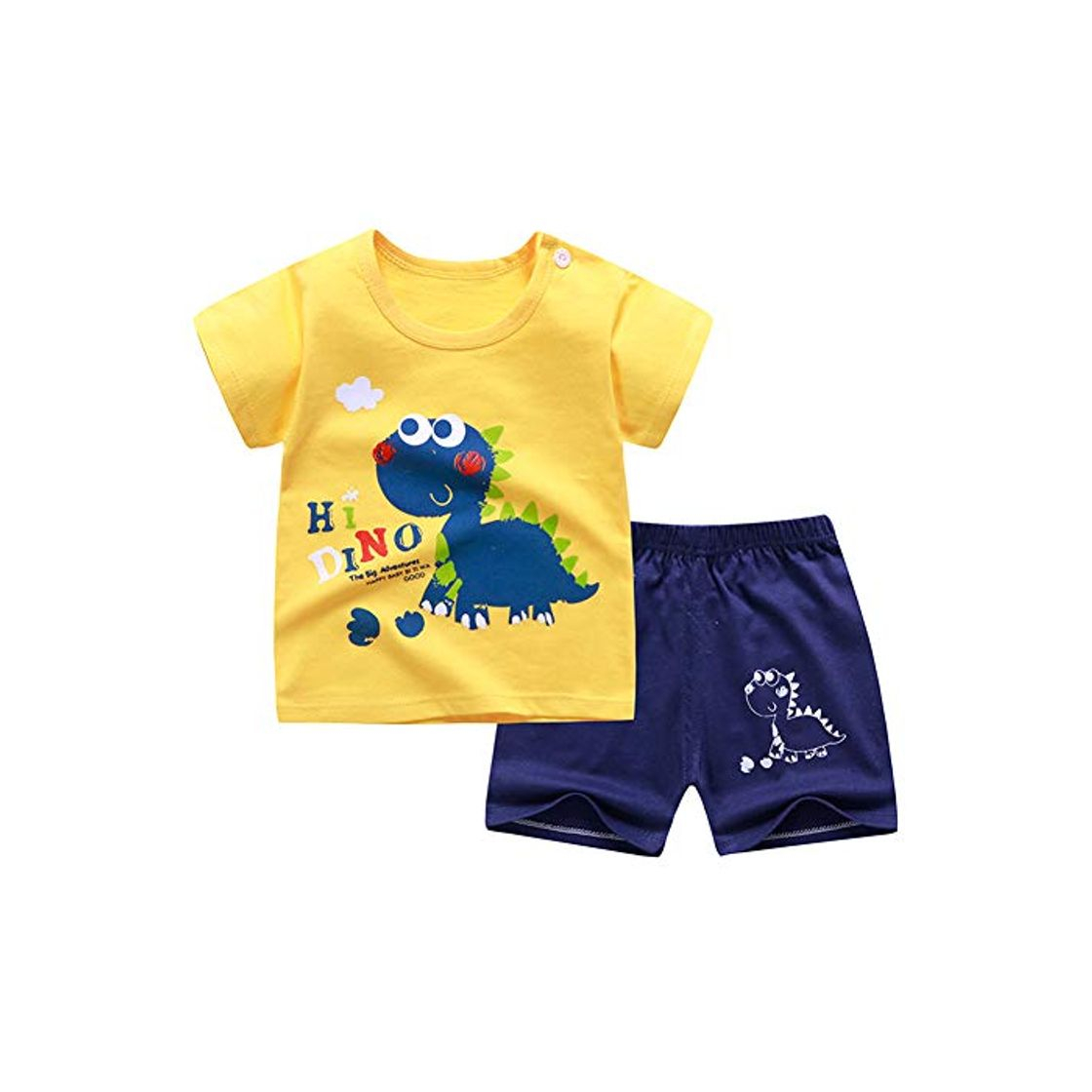 Producto URMAGIC bebé niños niñas Verano Ropa Dibujos Animados Dinosaurio impresión Manga Corta