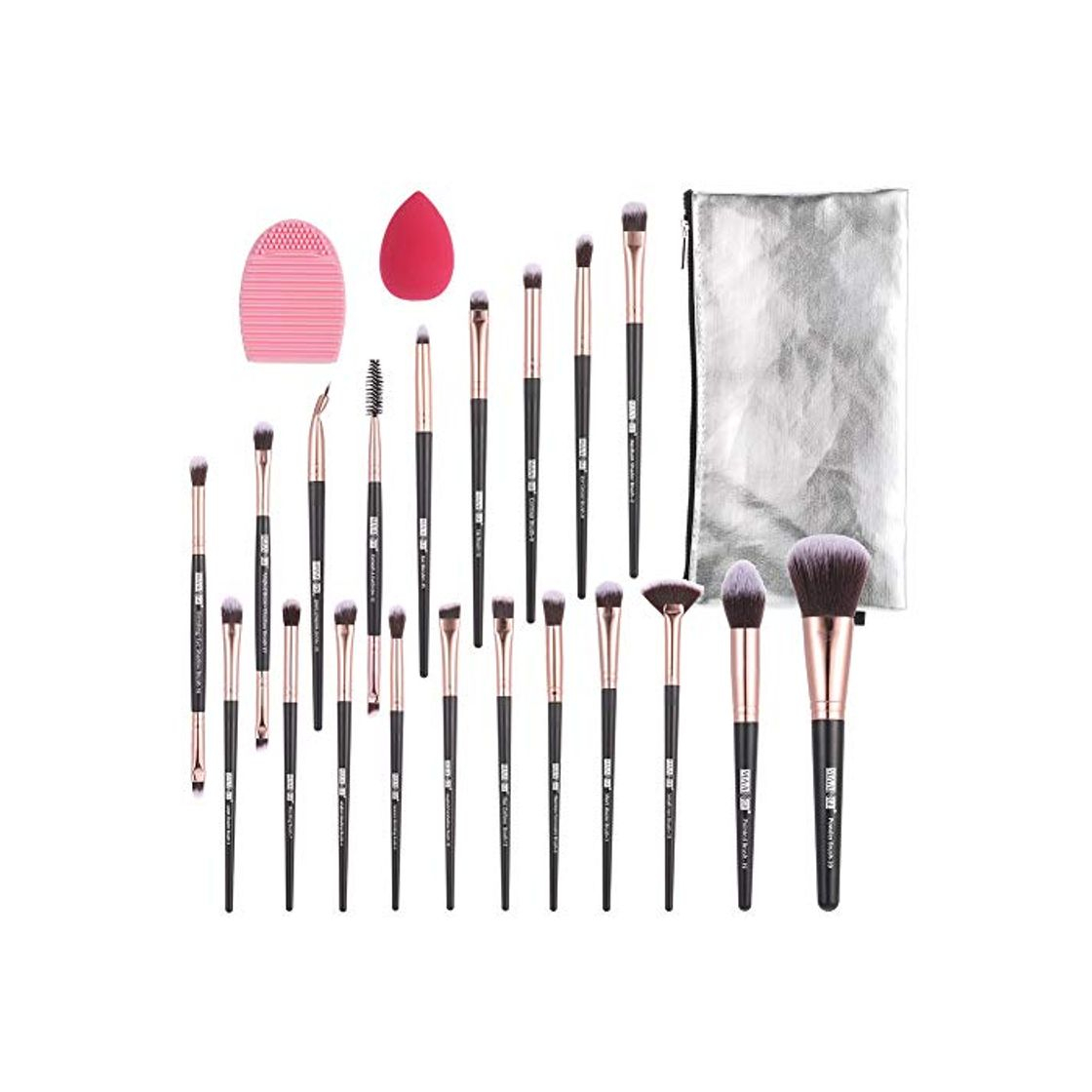 Products Yorgewd - Juego de 20 brochas de maquillaje sintéticas profesionales para base,