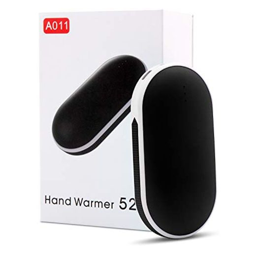 Hand Warmers Rechargeable, 5200mAh Reusable Portable USB Electric Pocket Hand Warmer