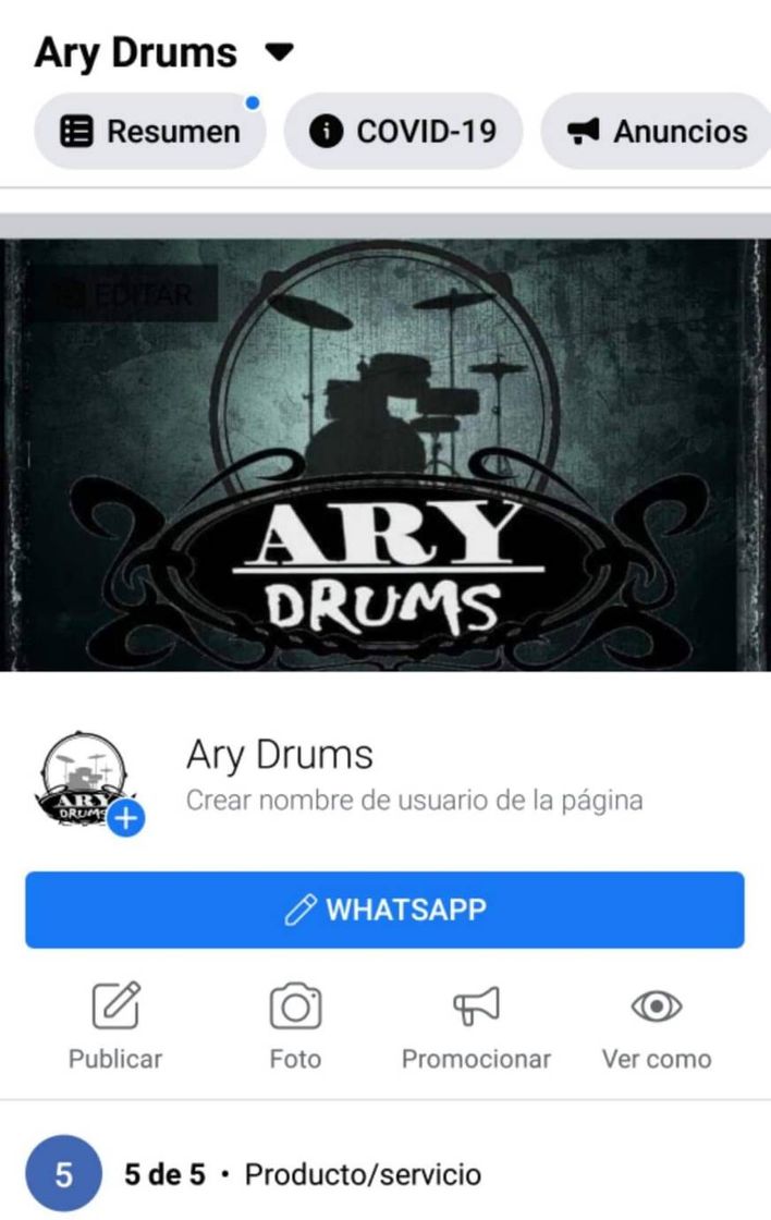 Fashion Ary Drums  Taller de instrumentos