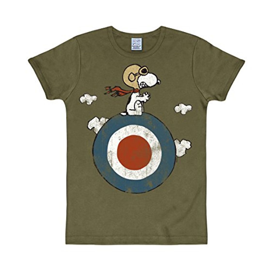 Social Logoshirt - Camiseta de Snoopy de Manga Corta Unisex, Talla X-Small, Color