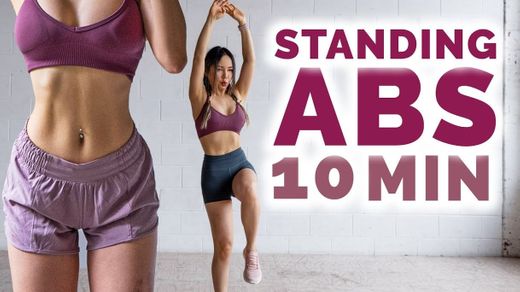 10 Min Standing Abs Workout to get Ripped ABS - YouTube