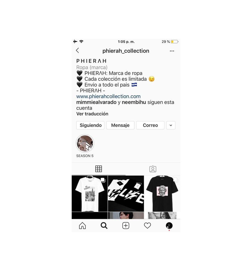 Fashion Perfil de Instagram para comprar ropa en El Salvador 