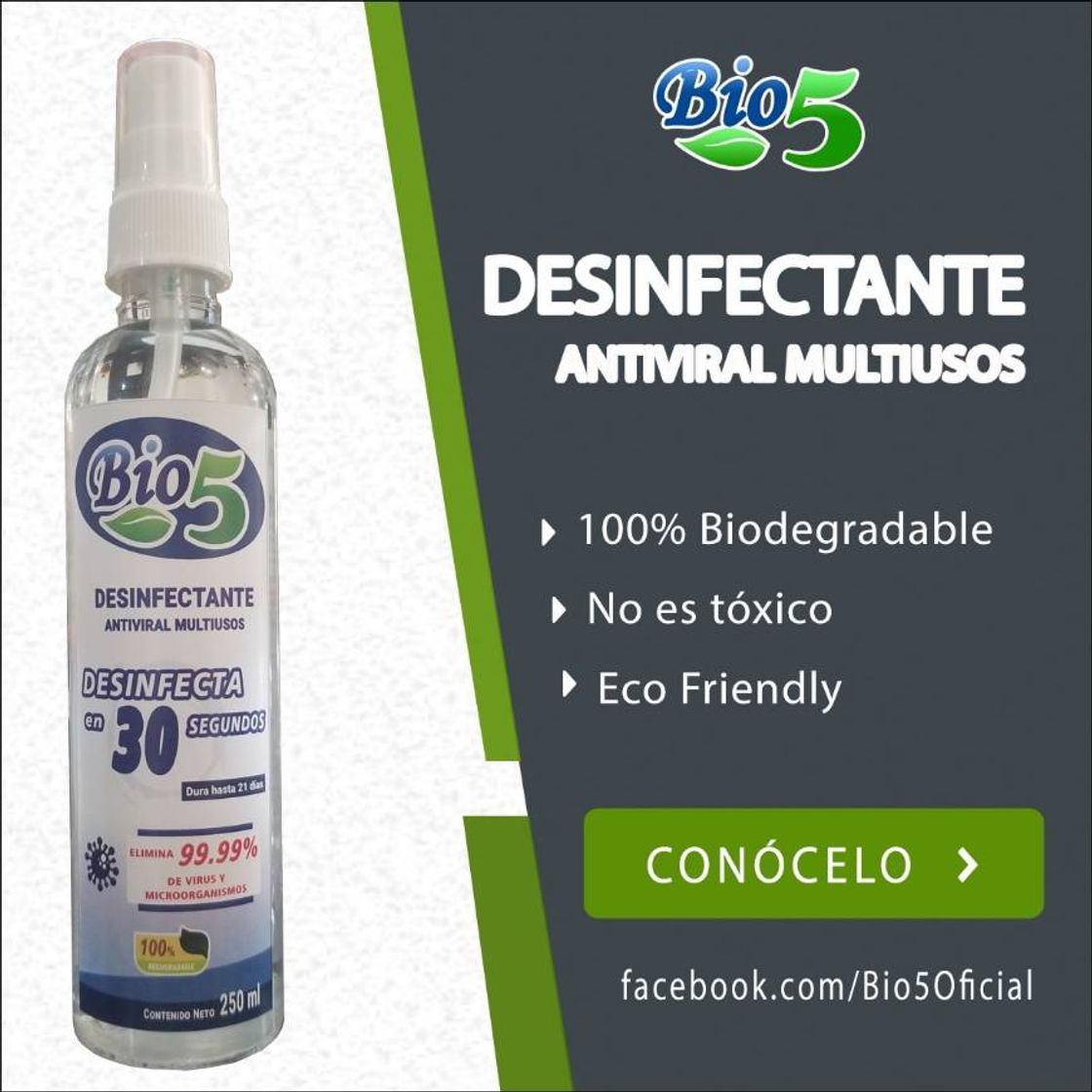 Fashion Bio-5 Sanitizante 100% biodegradable 