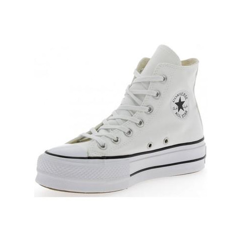 Moda Converse Chuck Taylor CTAS Lift Hi, Zapatillas para Mujer, Blanco