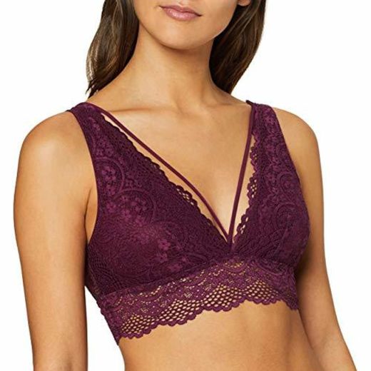 Women's Secret Bralettes 1 Deep Crop Top Corto, Rojo