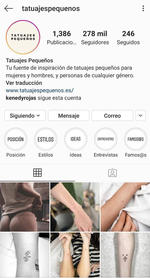 Moda Perfil de Instagram 