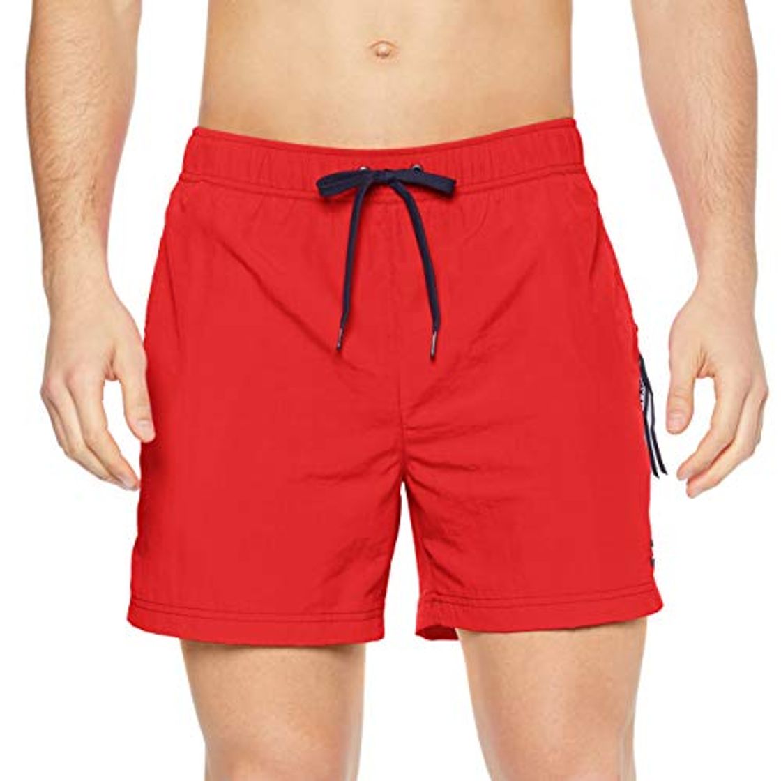 Fashion Tommy Hilfiger SF Medium Drawstring Pantalones Cortos, Rojo